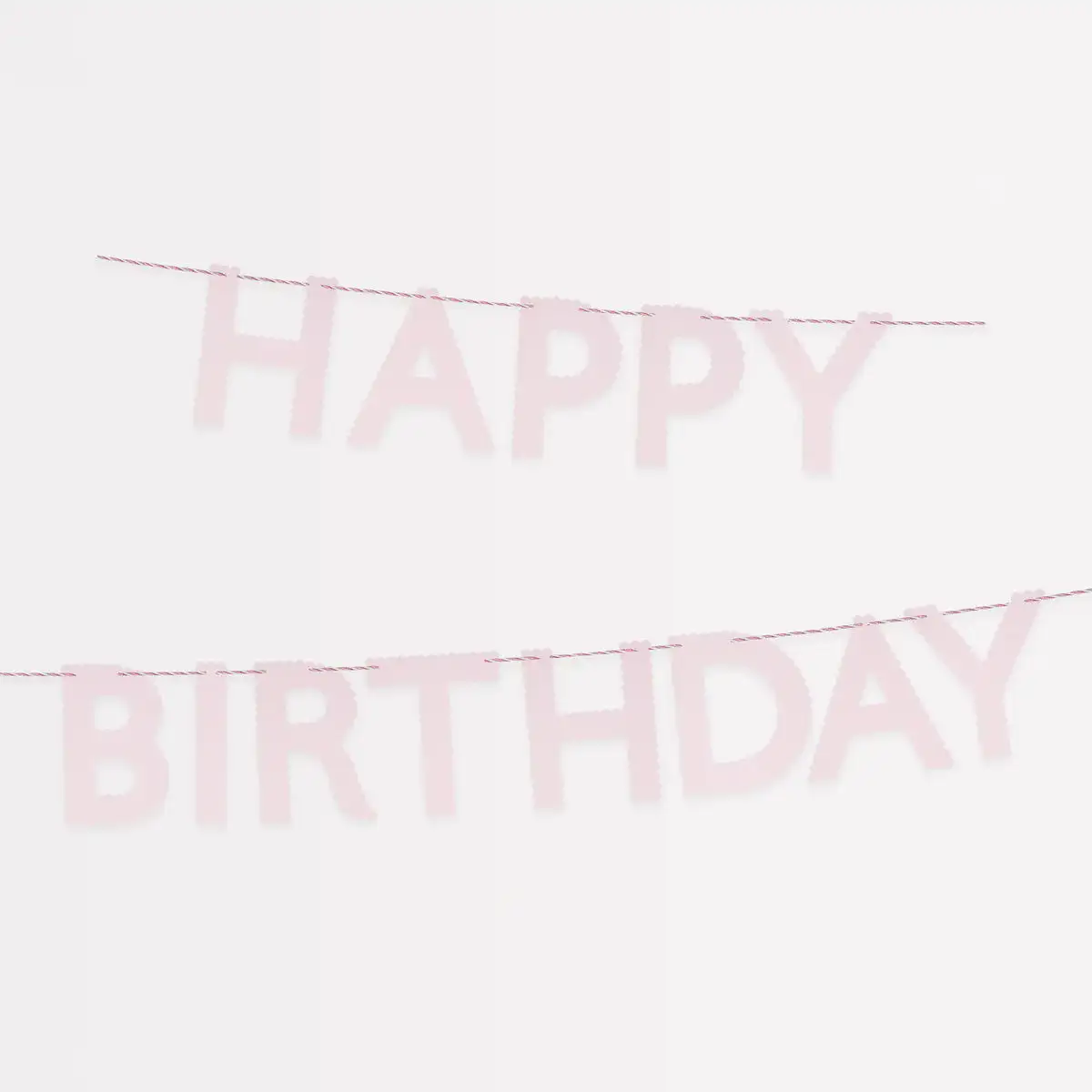 Guirnalda Rosa feliz cumpleaños