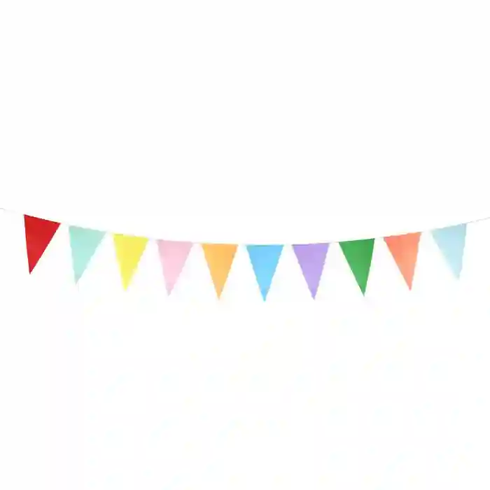 Colored flag guirnaldas