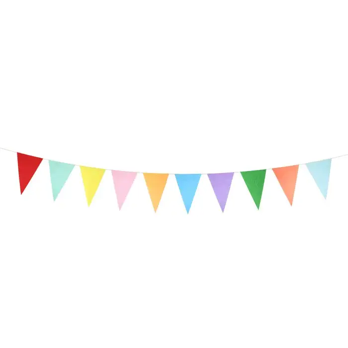 Colored flag guirnaldas