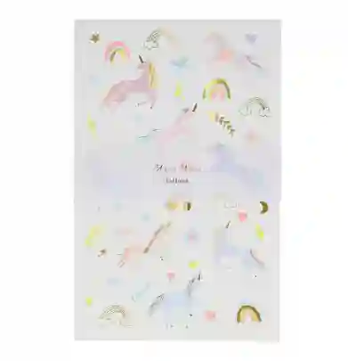 Hojas de tatuaje de unicornio