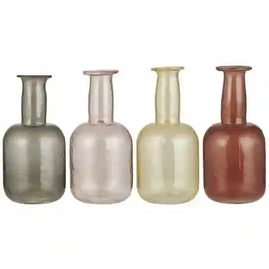 High neck colored vase