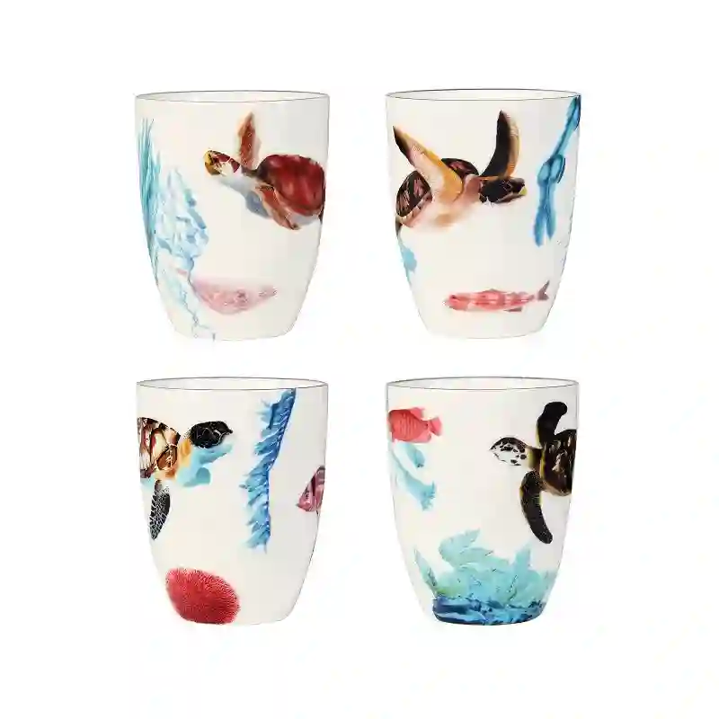 Juego de 4 mugs océano