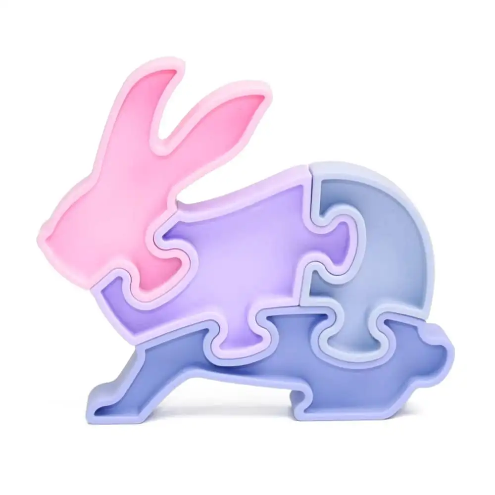 Montessori Development Toy - 3D Silicone Rabbit Puzzles - Image 2
