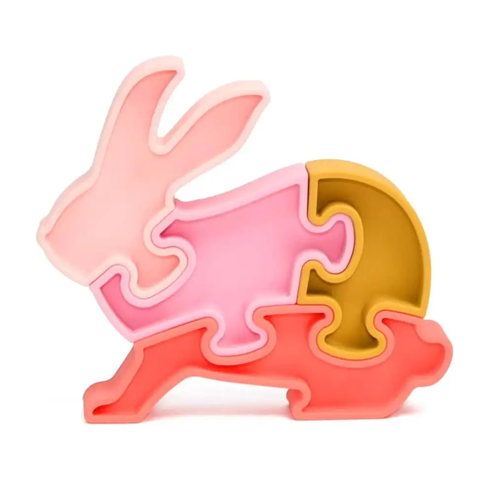 Montessori Development Toy - 3D Silicone Rabbit Puzzles - Image 3