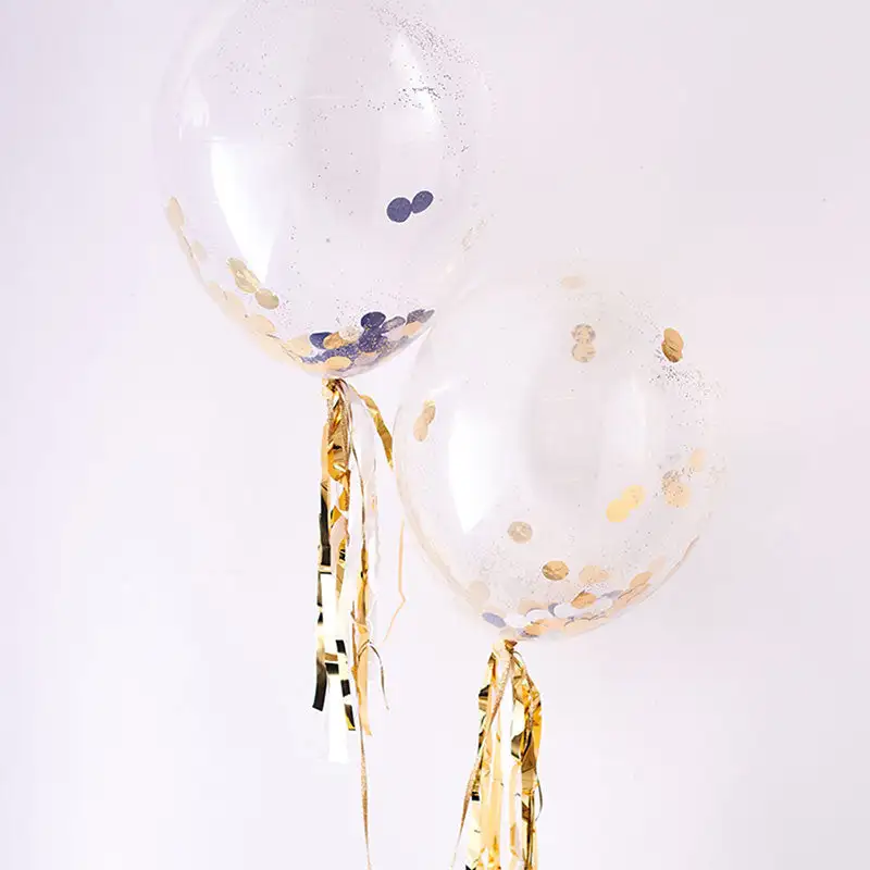Kit de globo de confeti metálico