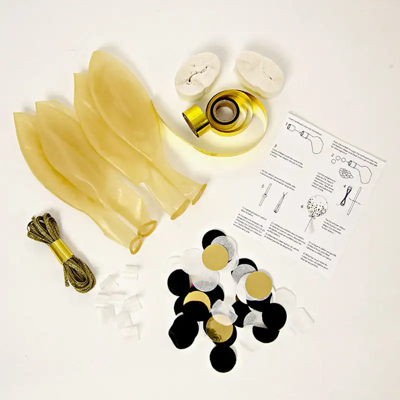 Kit de globo de confeti metálico - Imagen 2