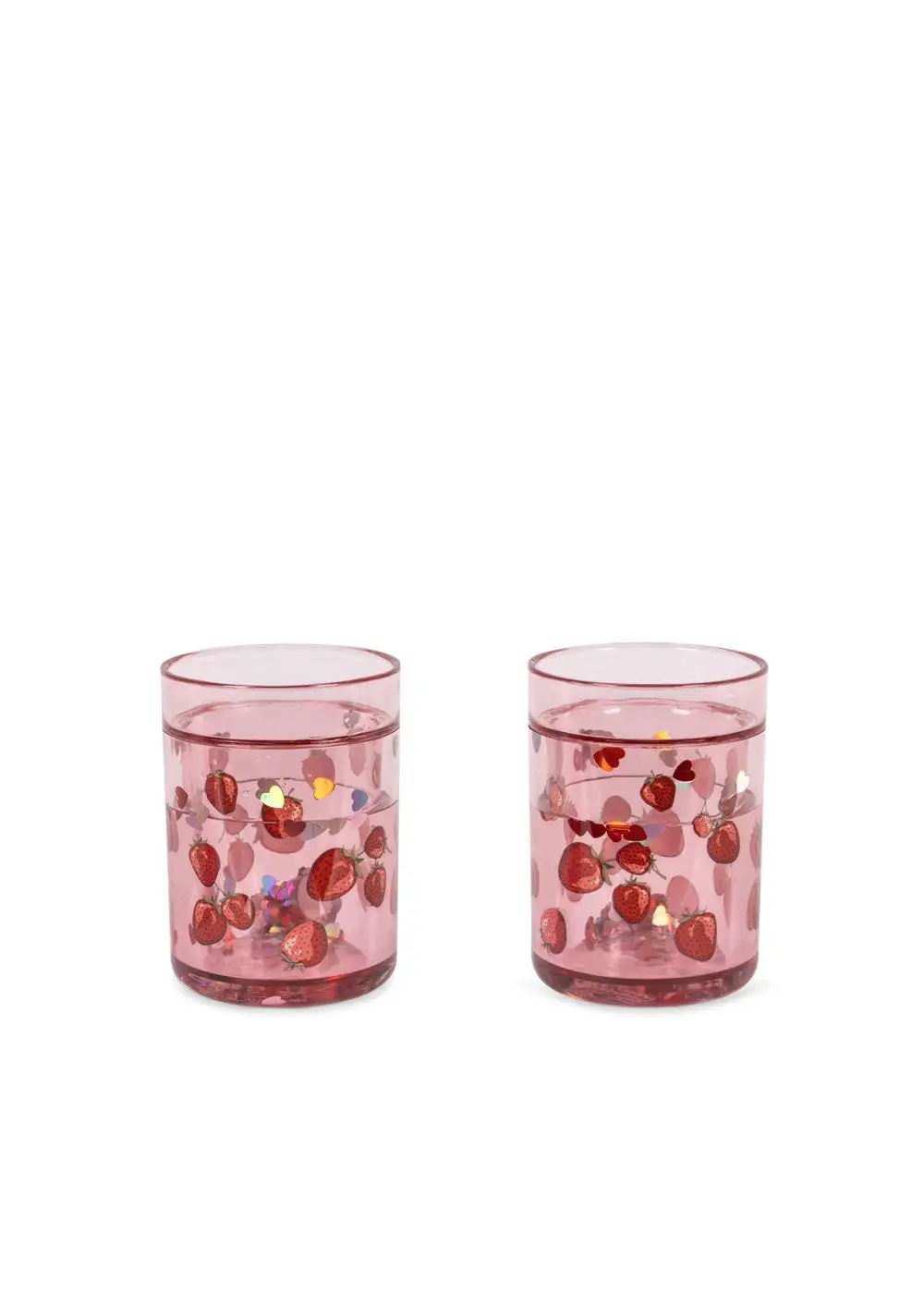 Pack 2 vasos purpurina-Fresas - Imagen 3