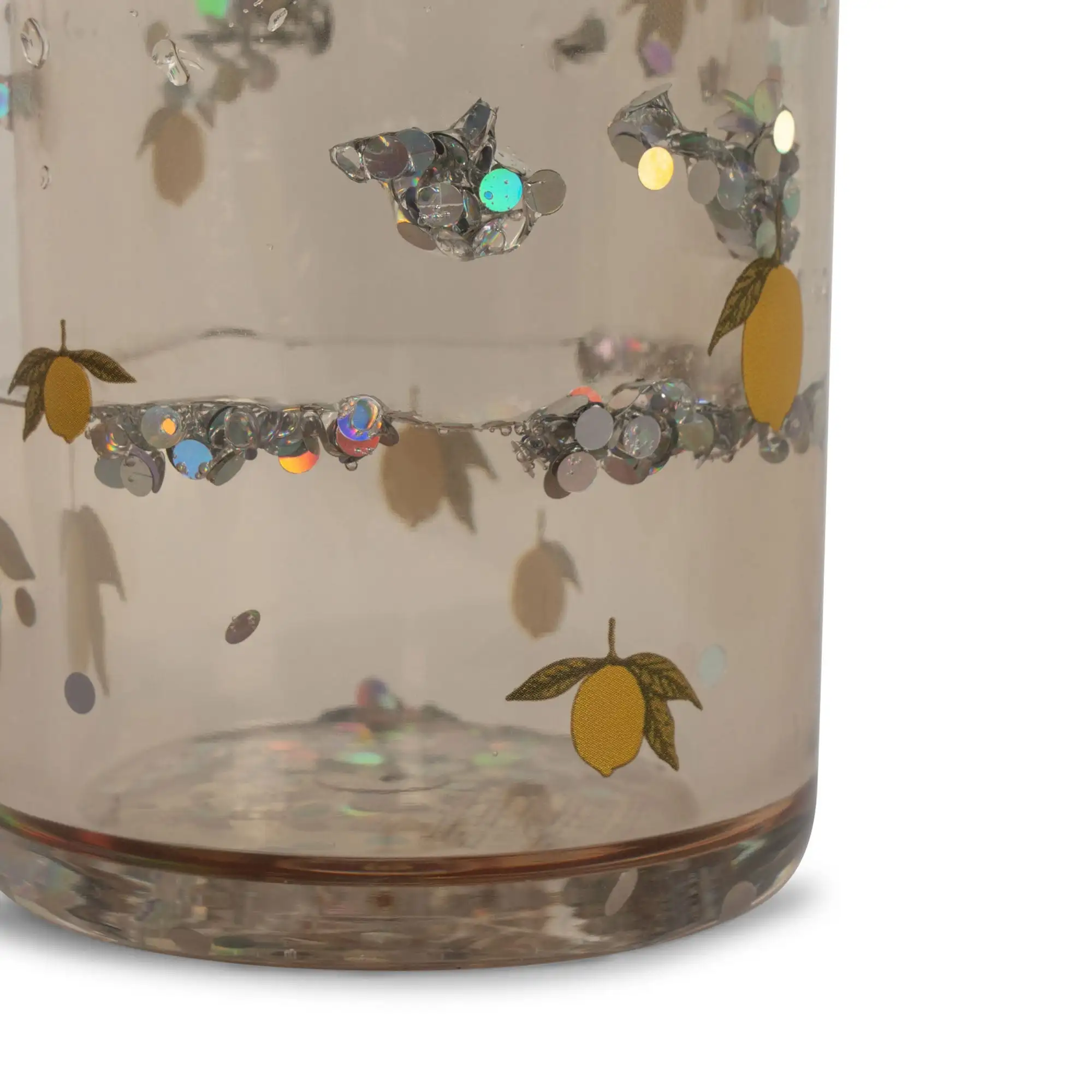 Pack of 2 lemon vessels with glitter - Image 2