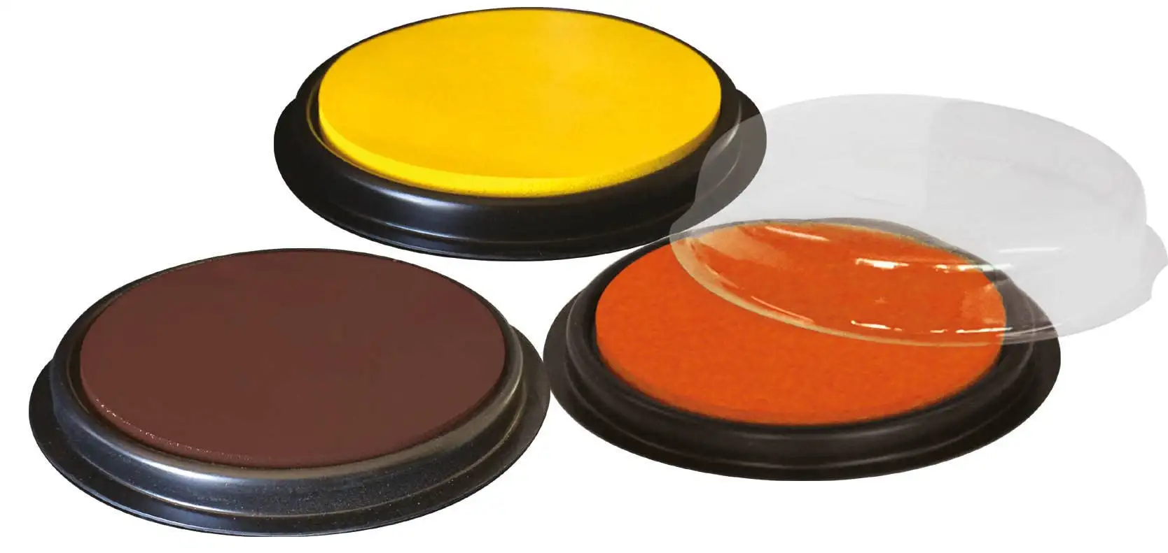 Pack of 3 round giant inks: yellow, orange and brown - Image 2
