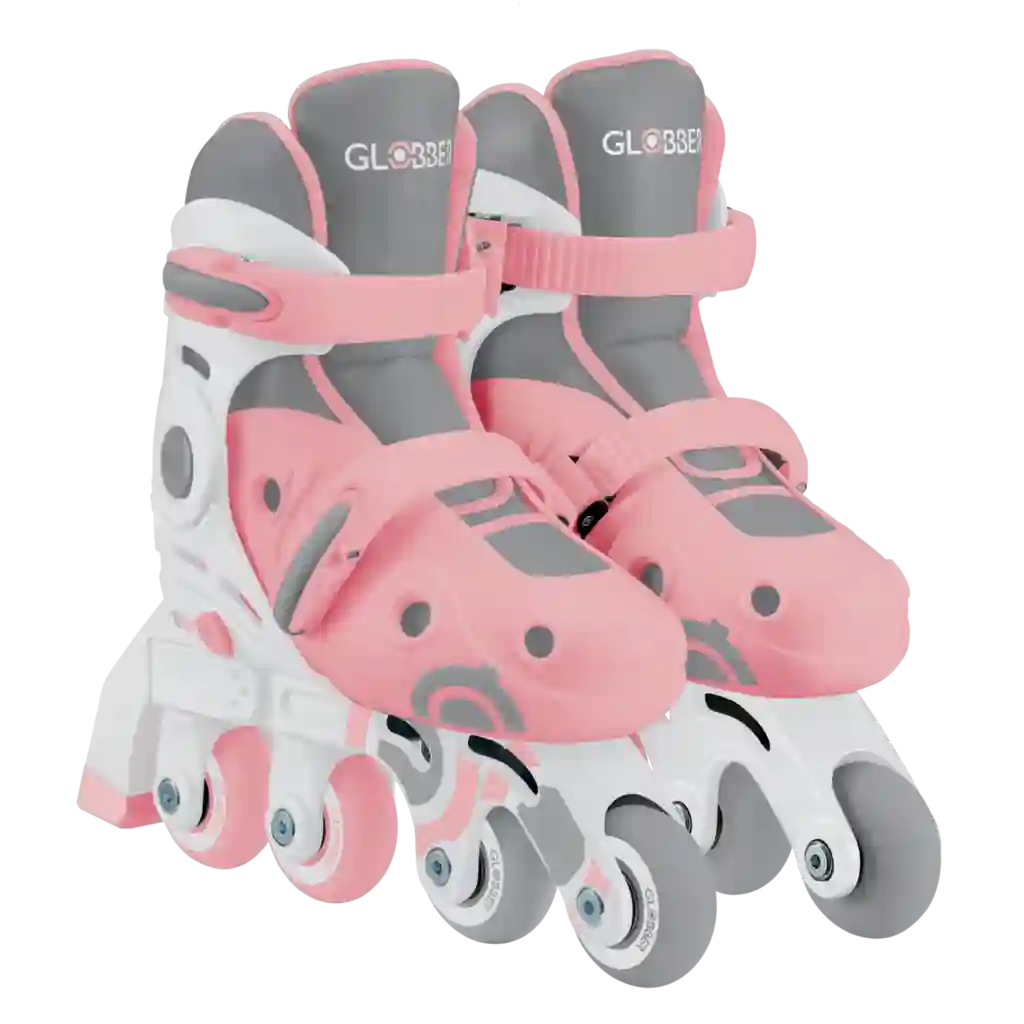 Patines en Línea 2 en 1, talla 26-29 Rosa pastel
