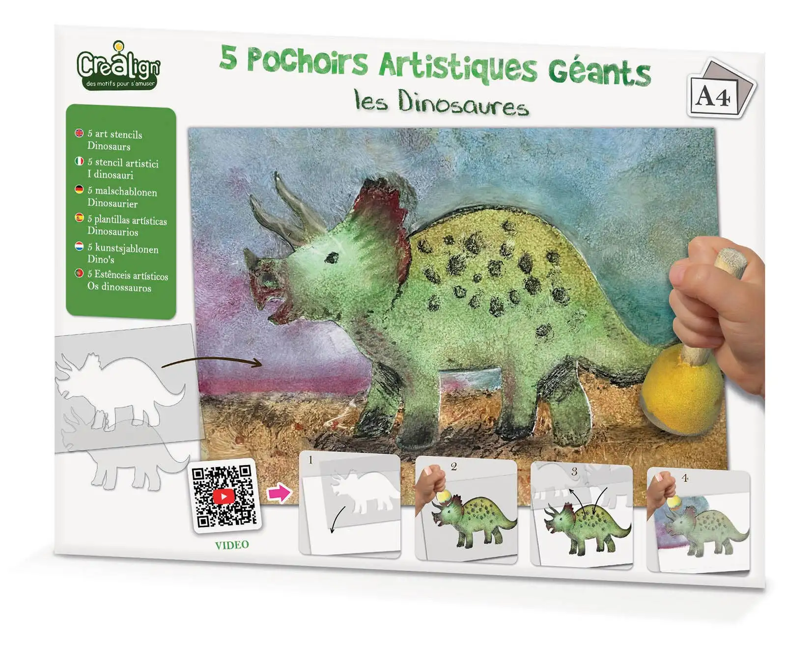Plantillas artísticas gigantes «Los dinosaurios»