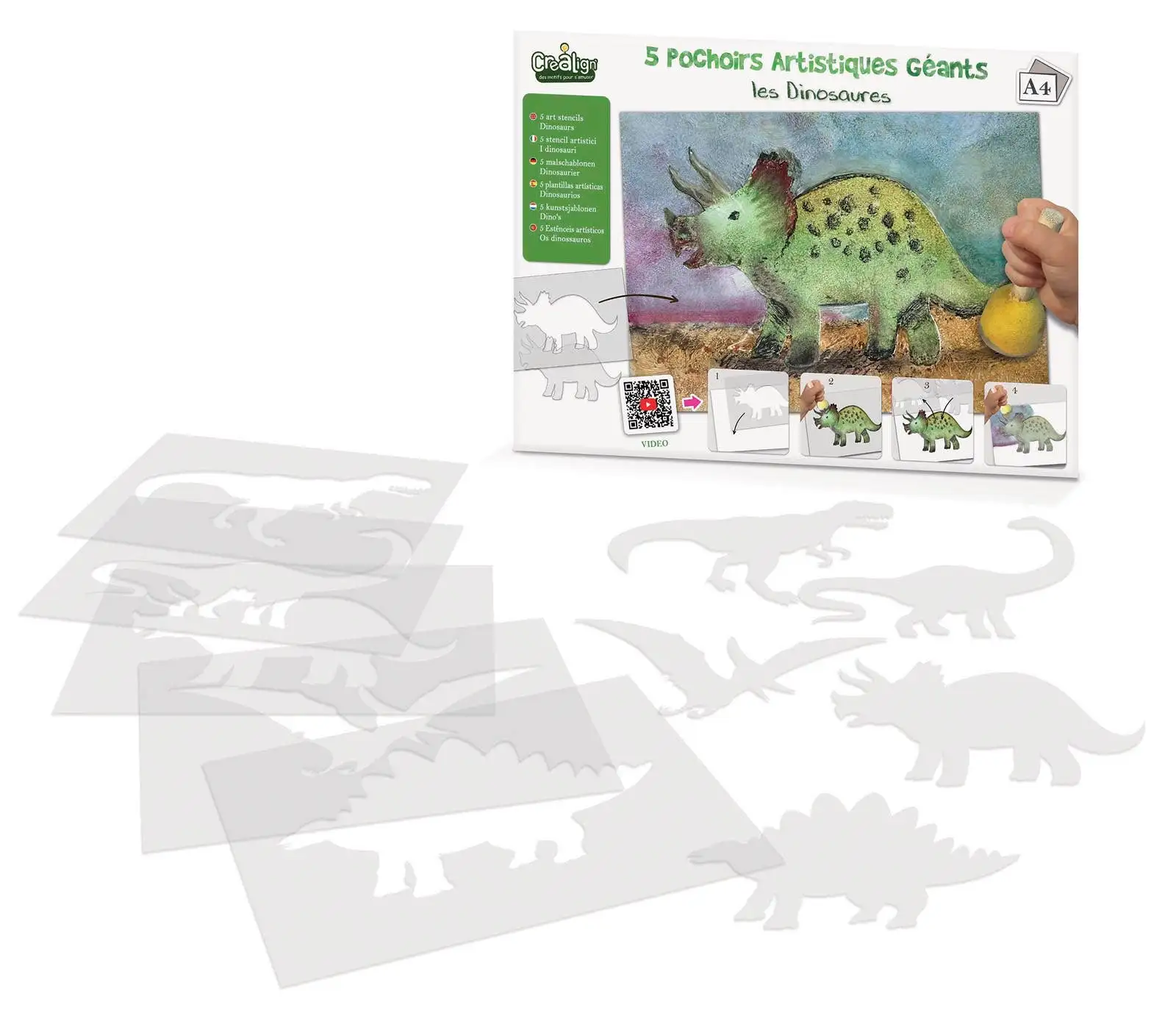 Plantillas artísticas gigantes «Los dinosaurios» - Imagen 4