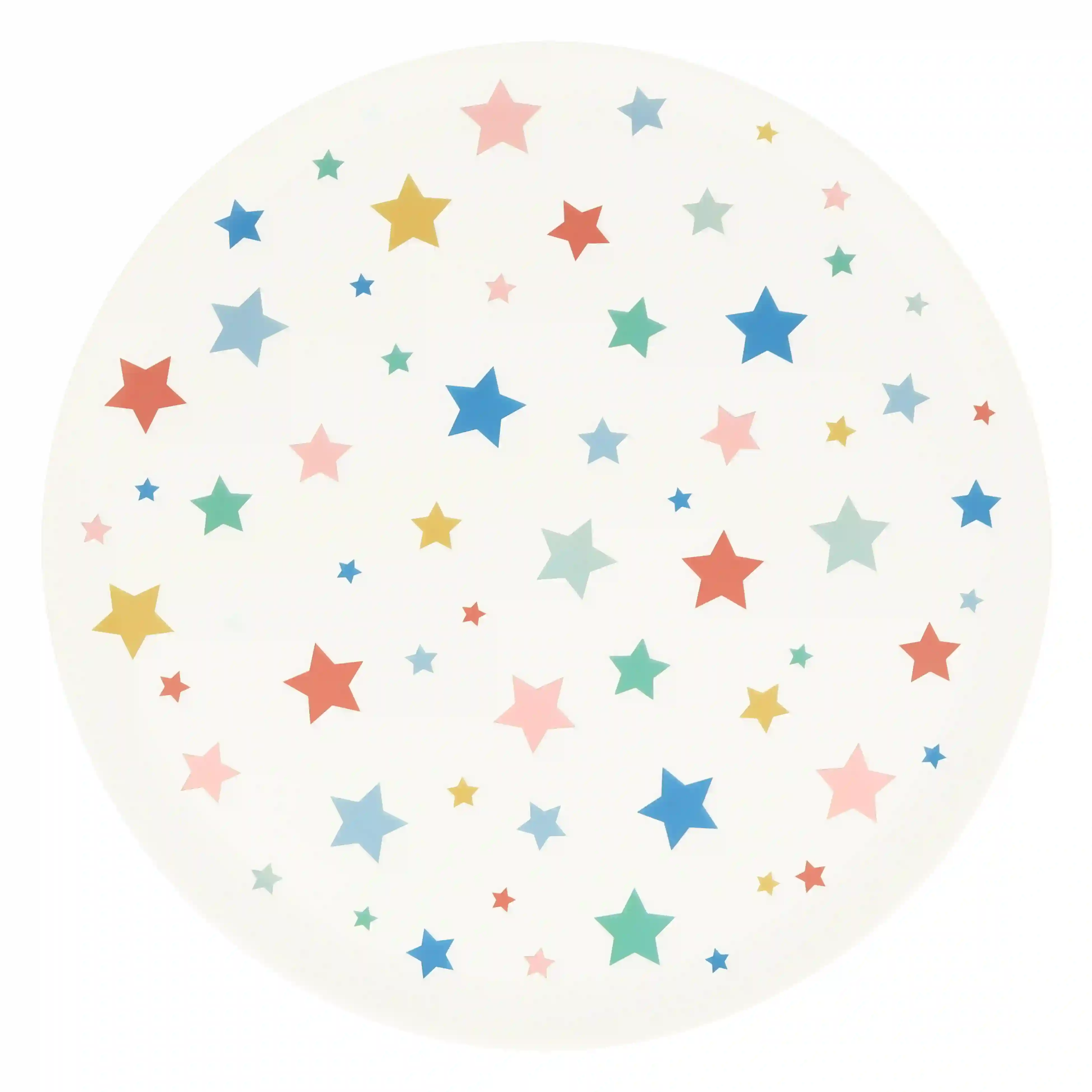 Large melamine dish with star print