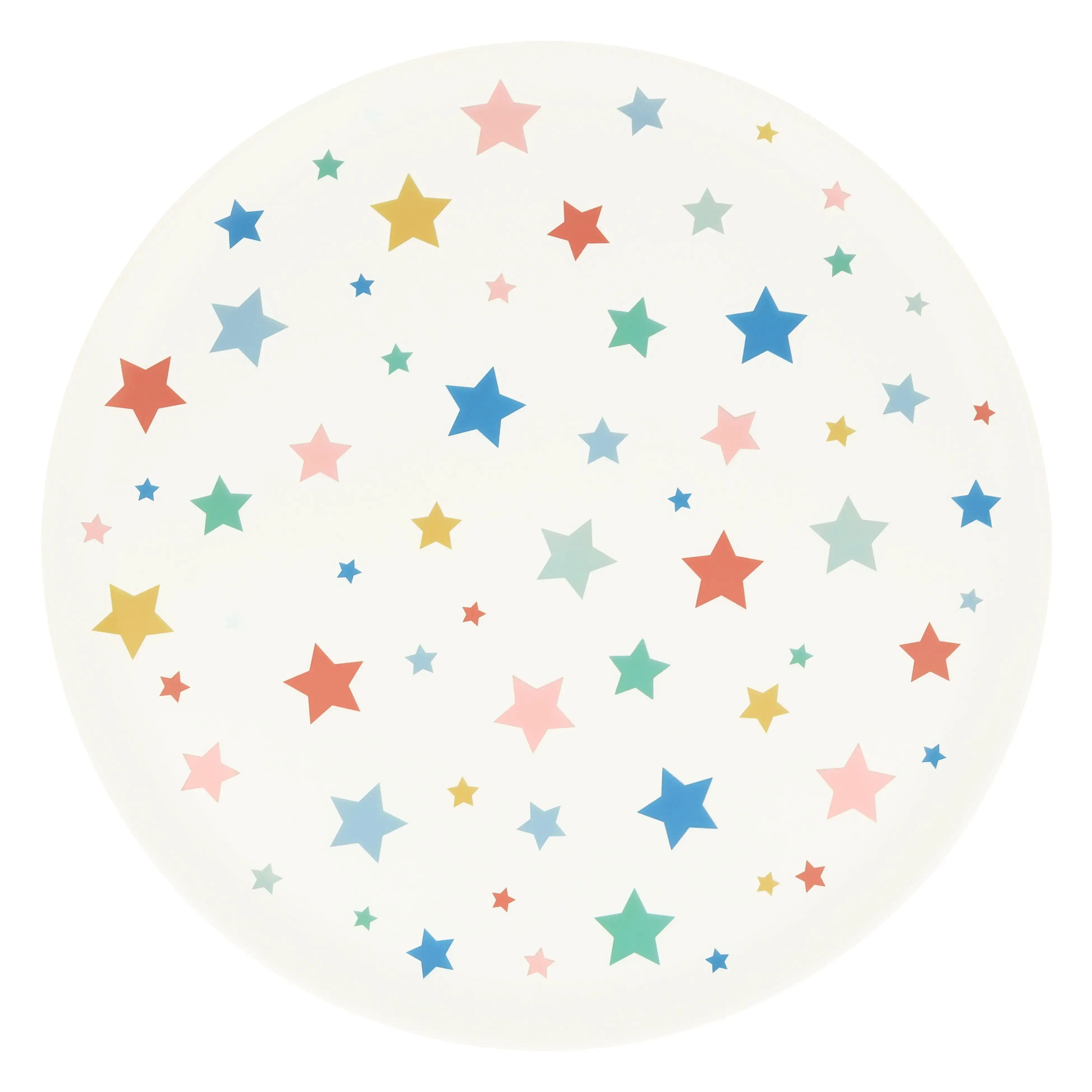 Large melamine dish with star print