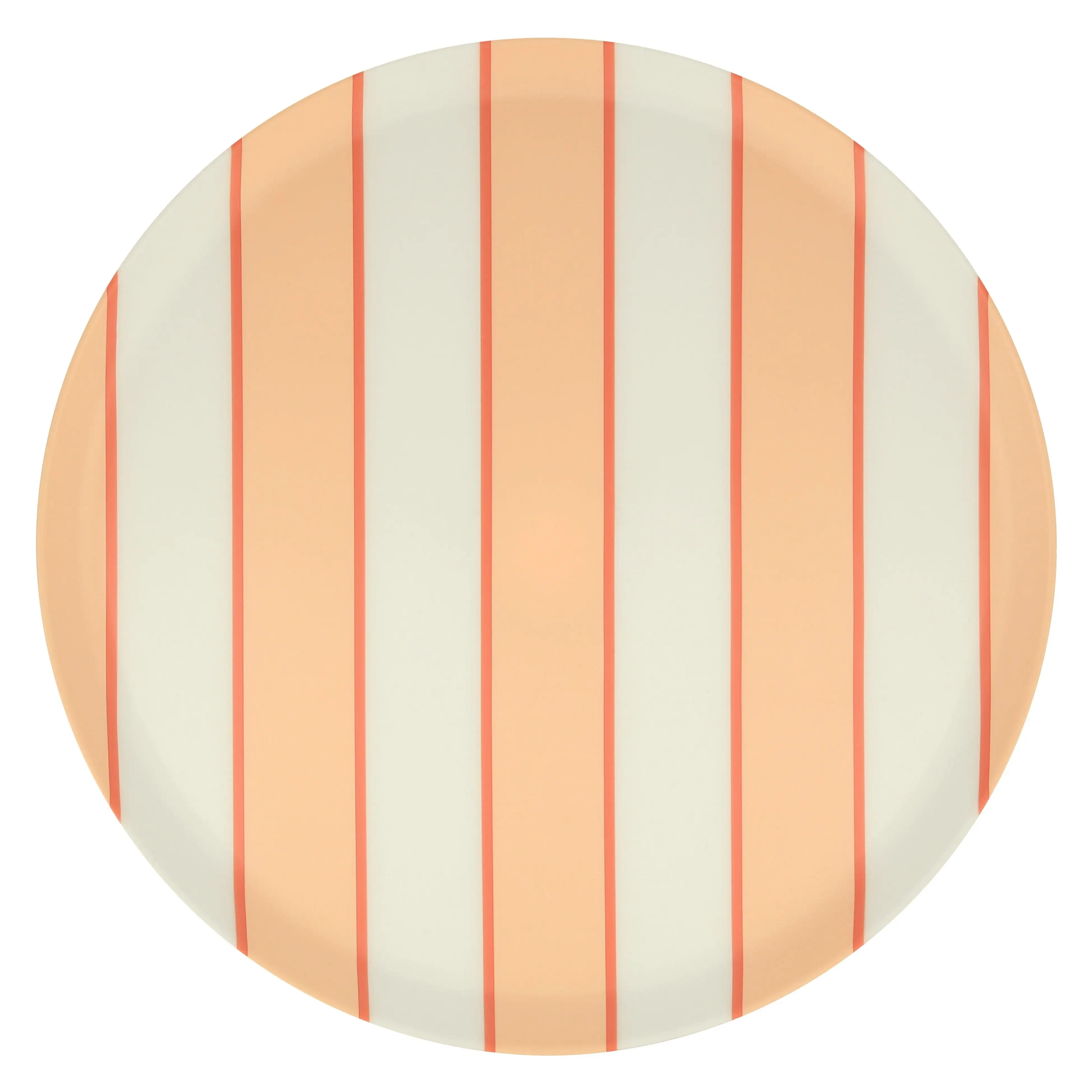 Large plate melamine with stripes - Image 2
