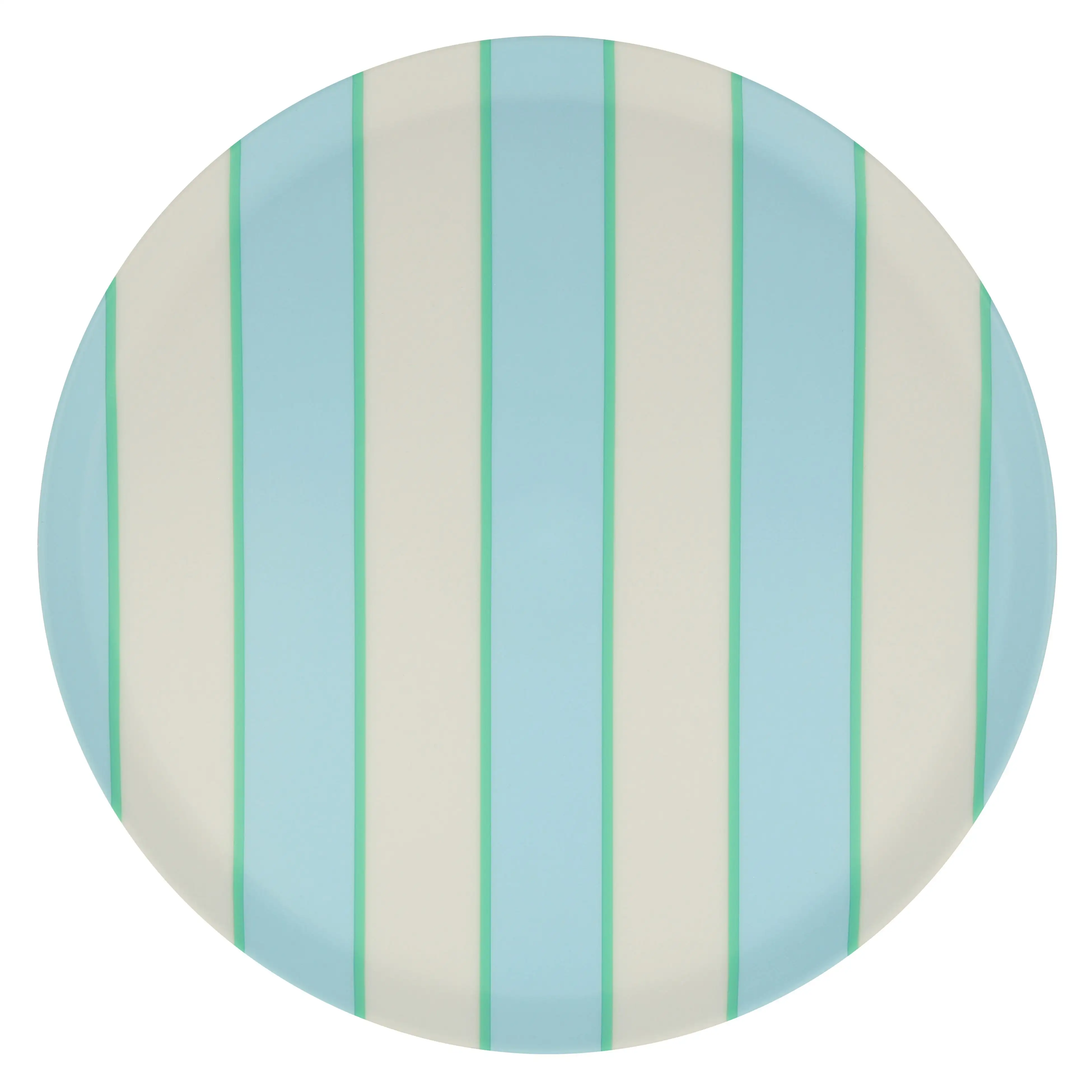 Large plate melamine with stripes - Image 3