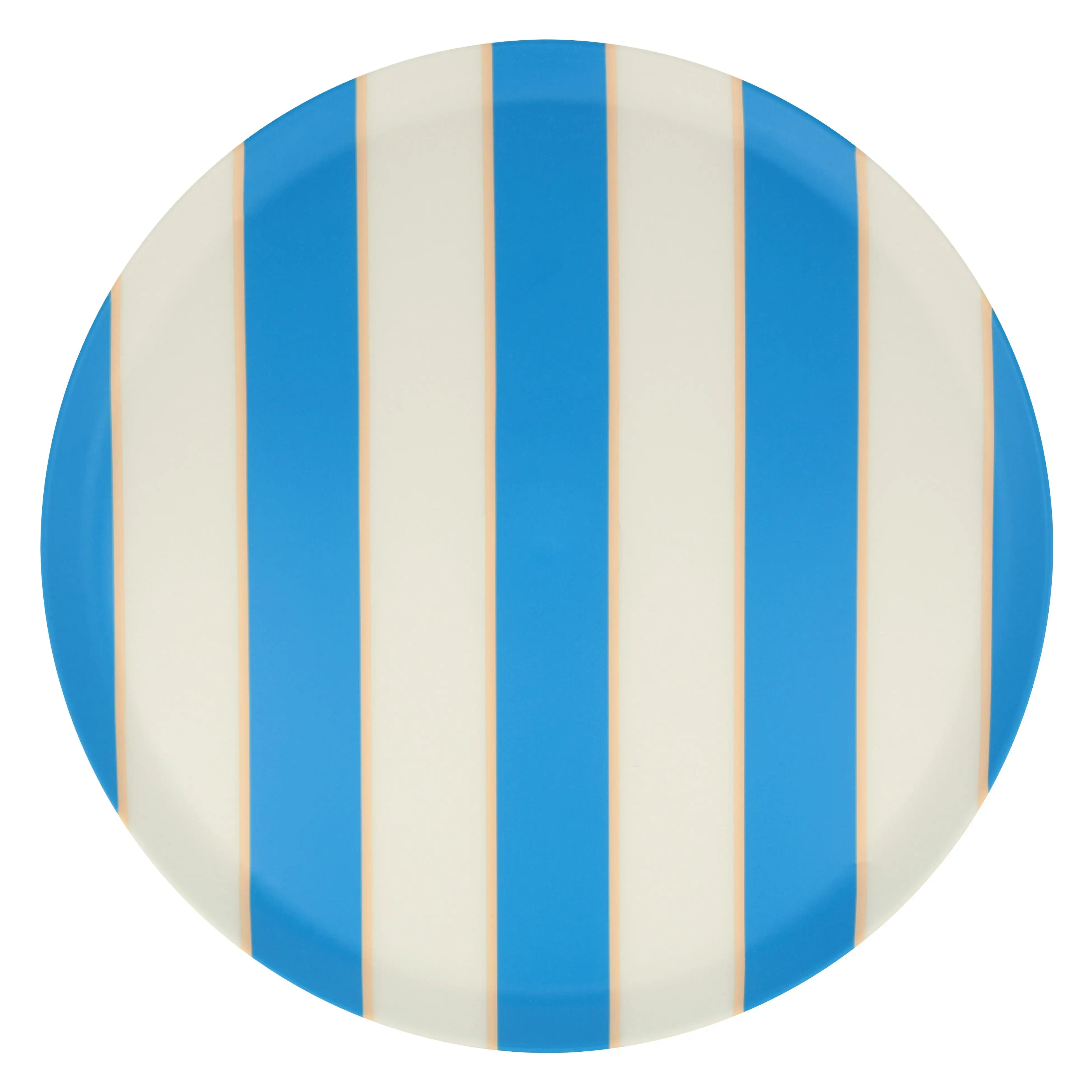Large plate melamine with stripes - Image 4