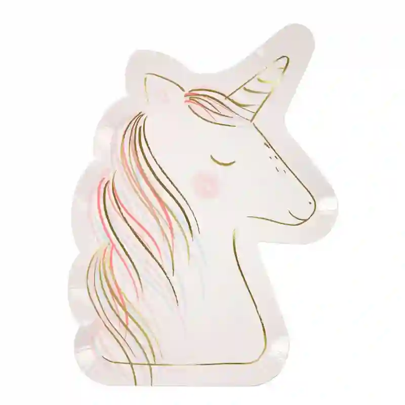 Plato grande unicornio