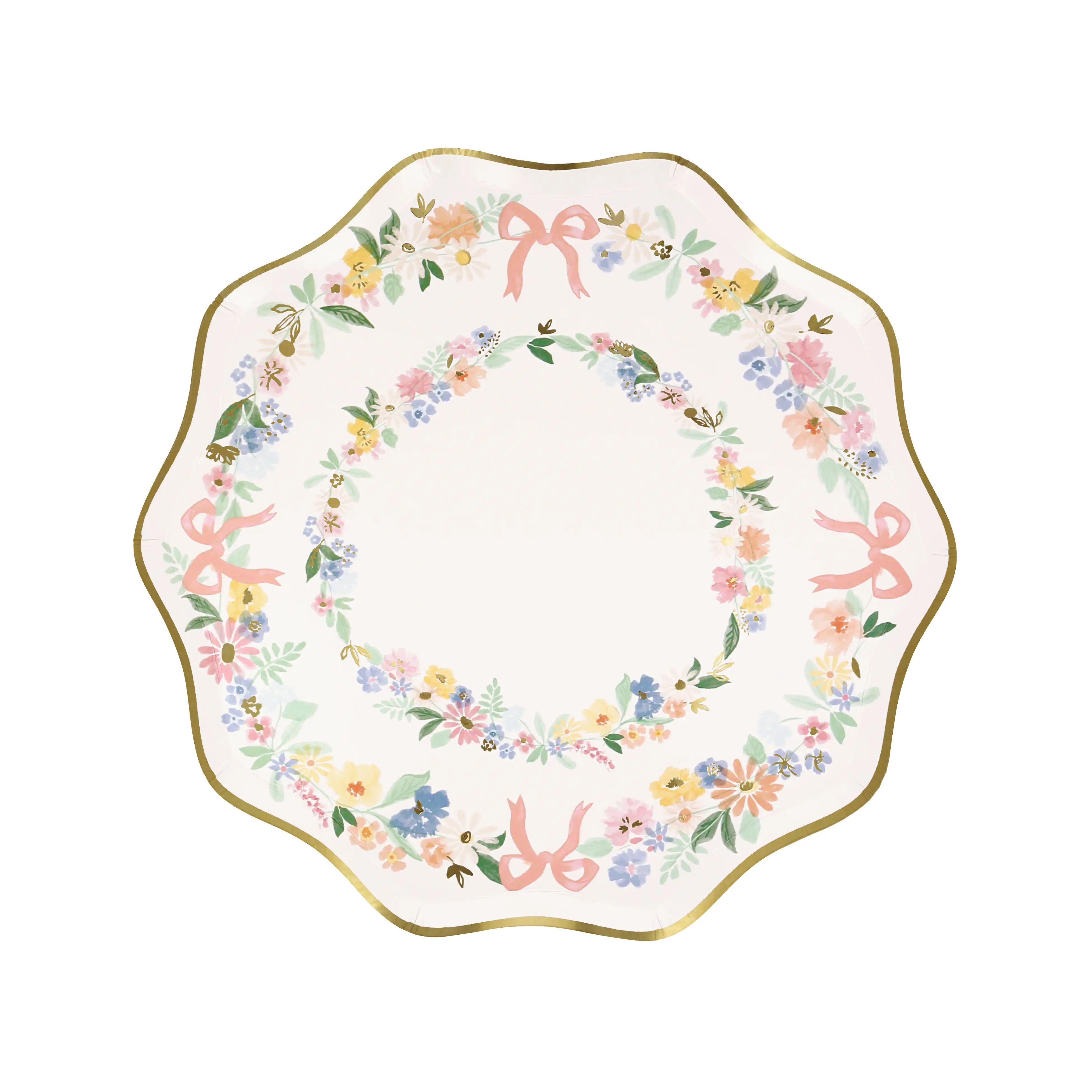 Plato mediano floral - Imagen 2
