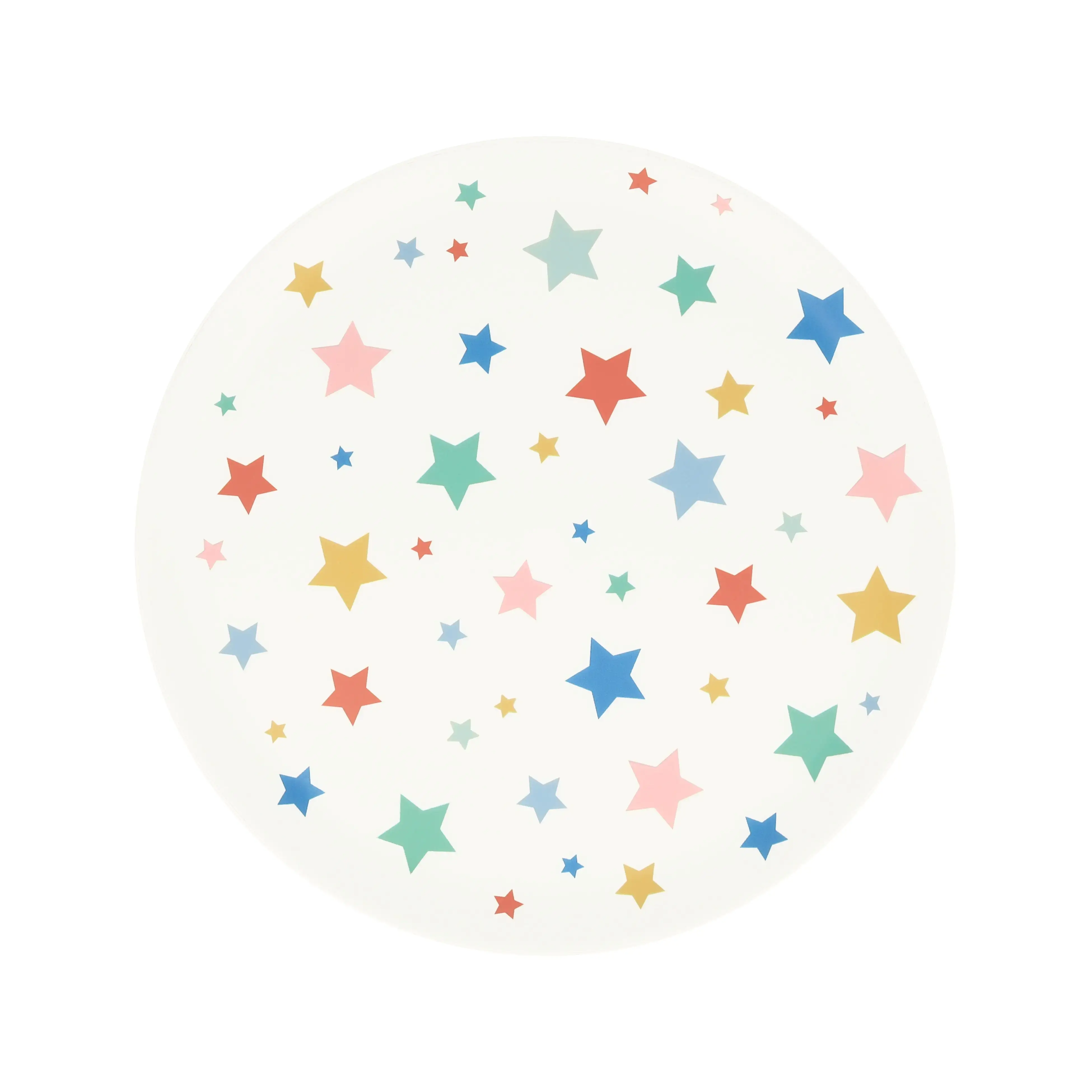 Small melamine dish with star print