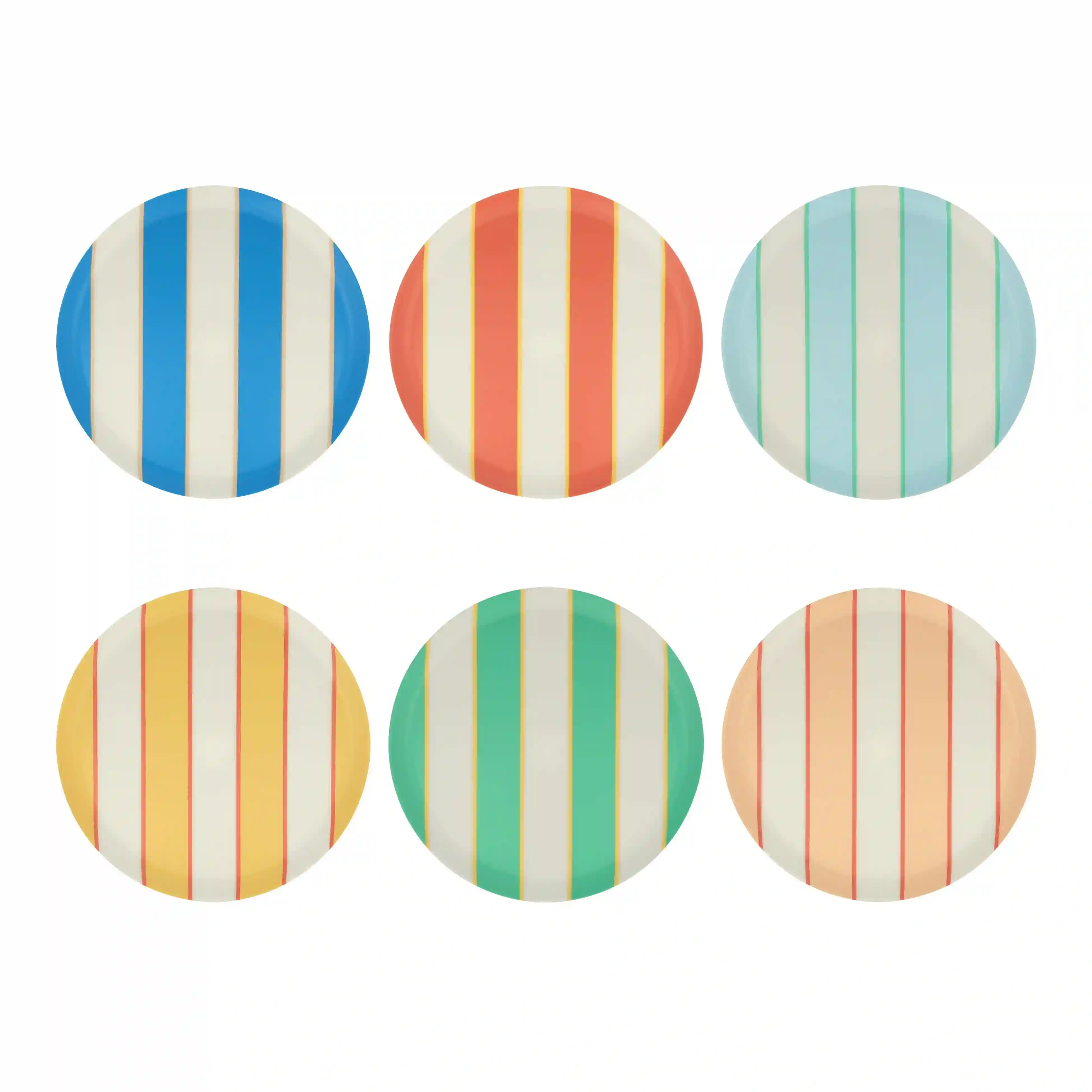 Small plate with stripes