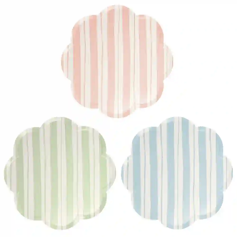Striped dishes