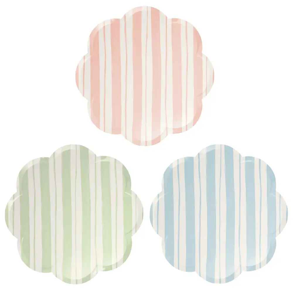 Striped dishes