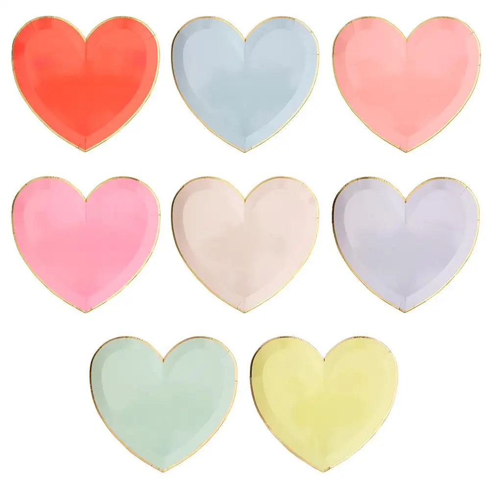 Large heart dishes in various colors