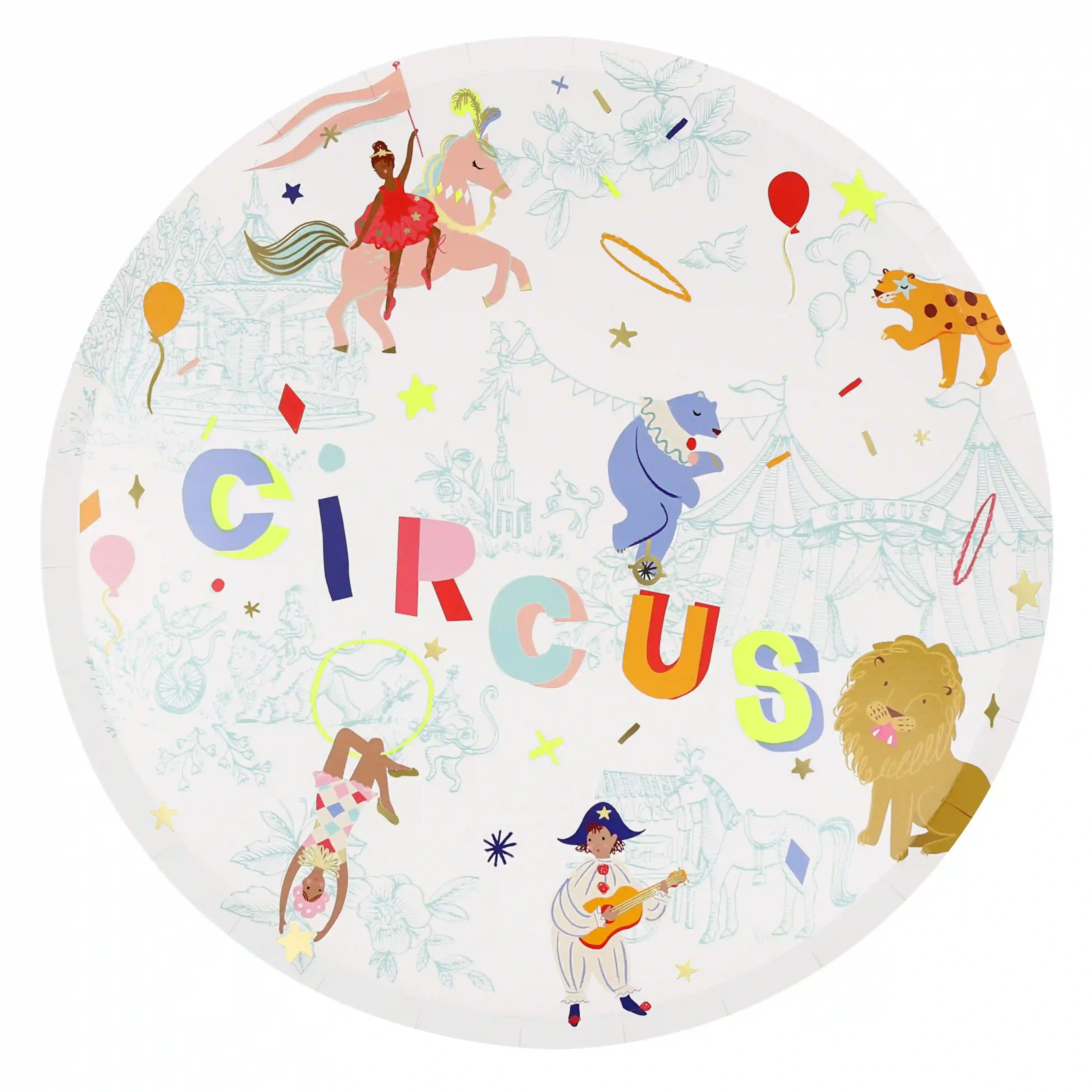 Large circus dishes