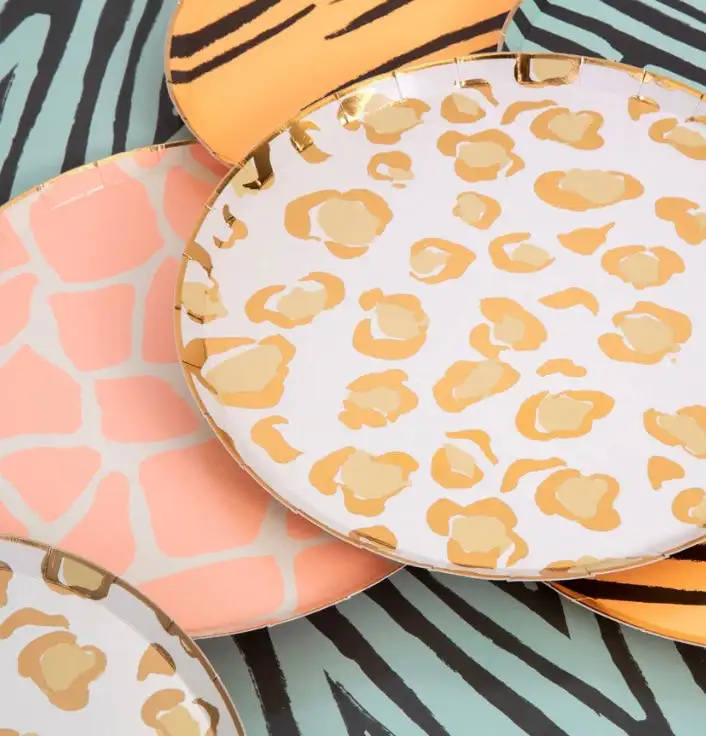 Large animal print dishes - Image 2