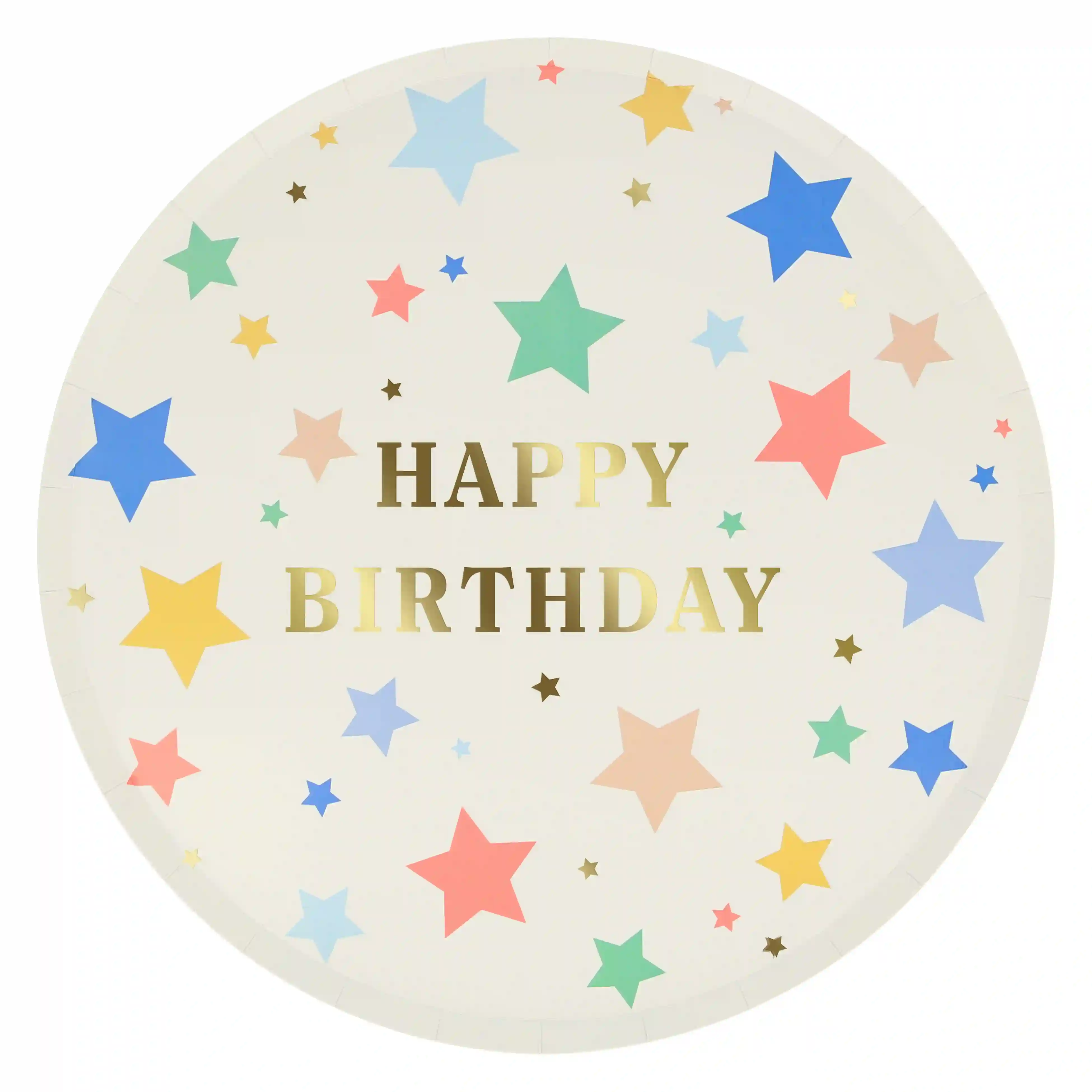 Platos grandes Happy birthday