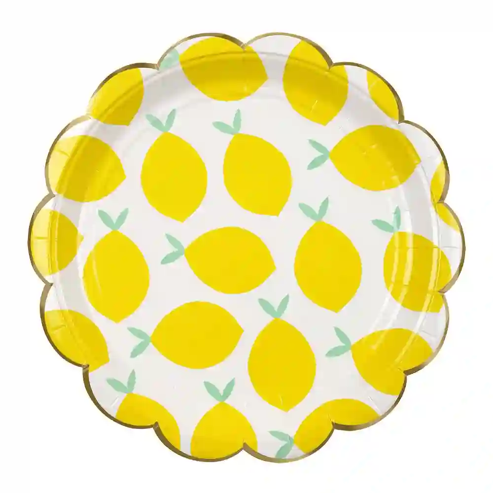 Large lemon plates