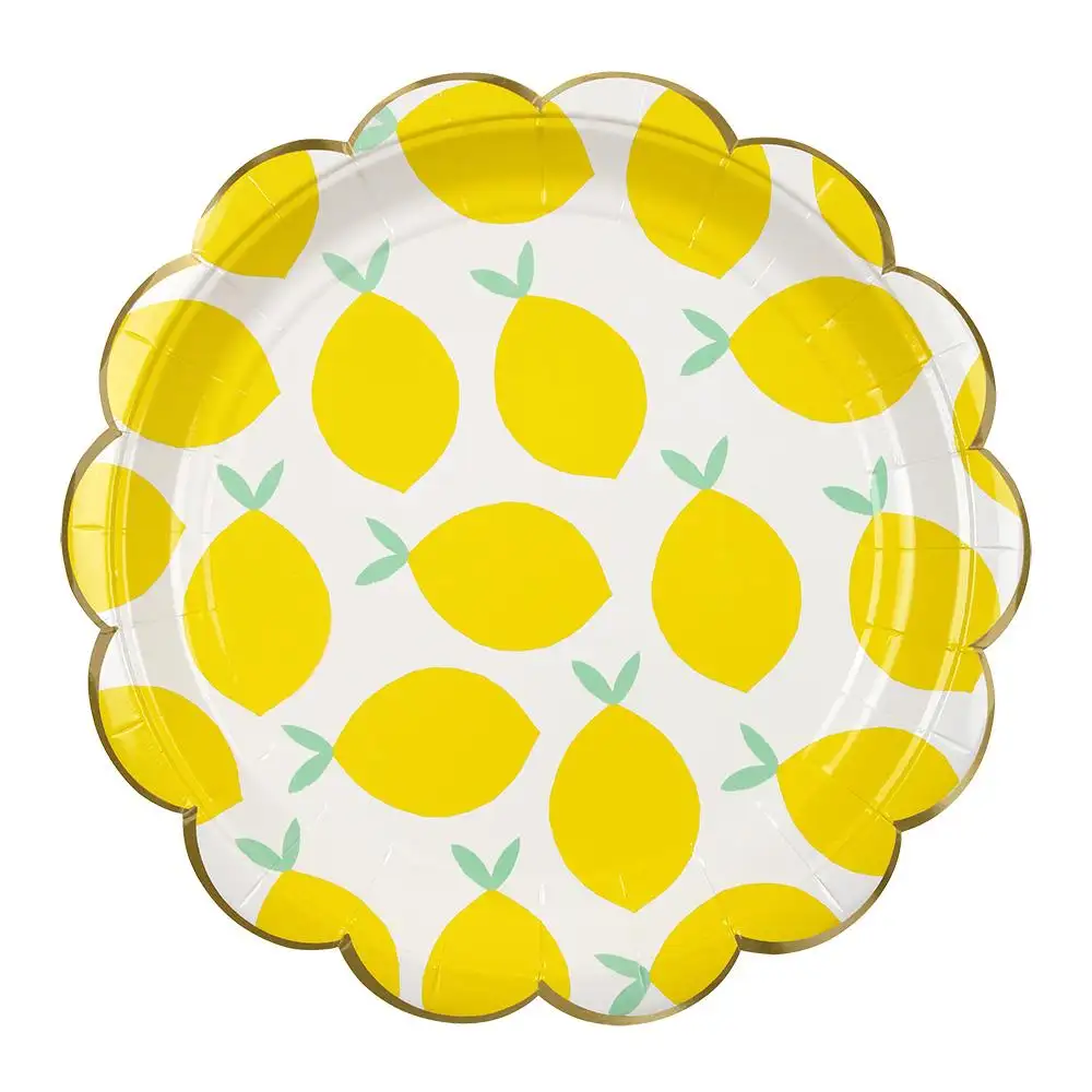 Large lemon plates