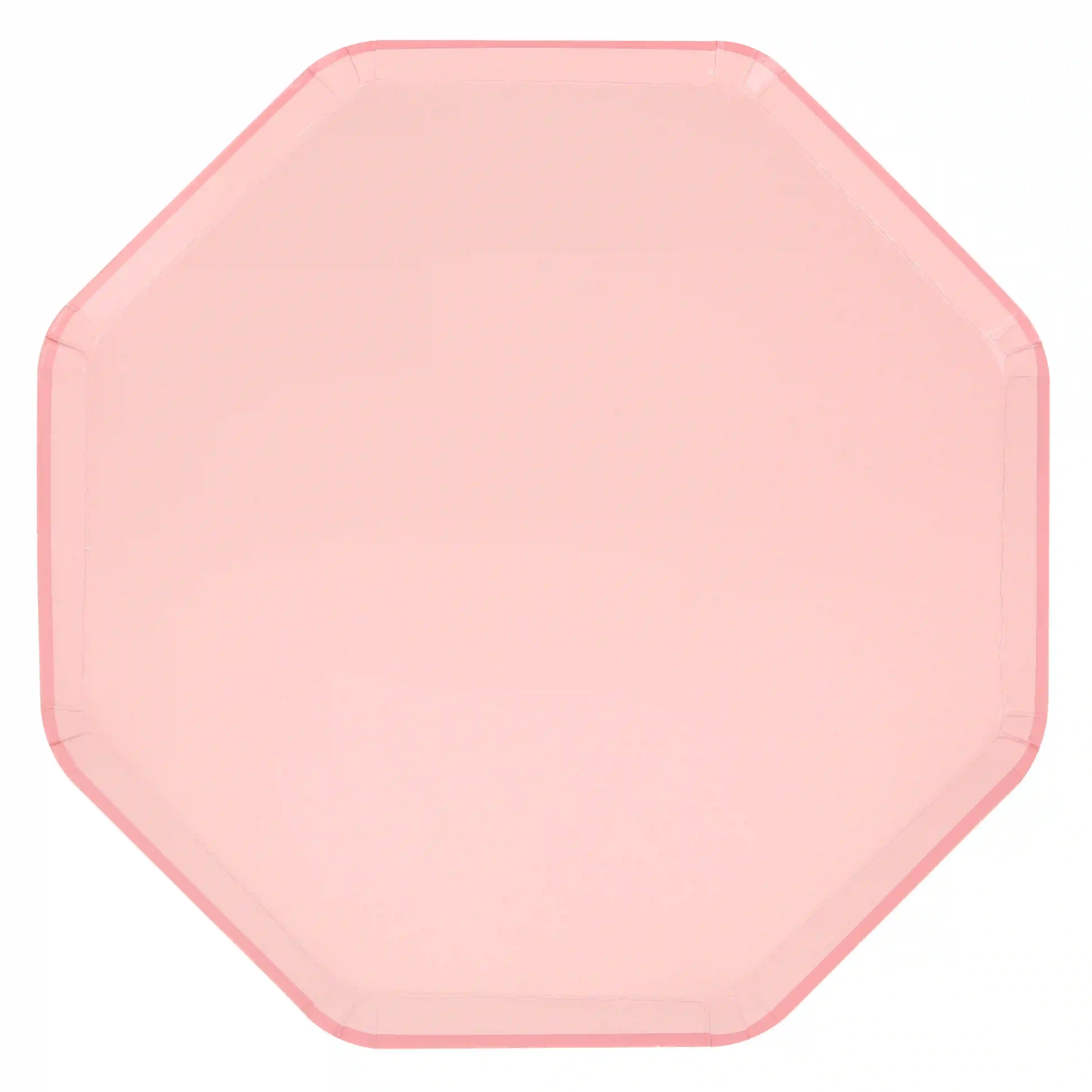 Pink octagonal dishes