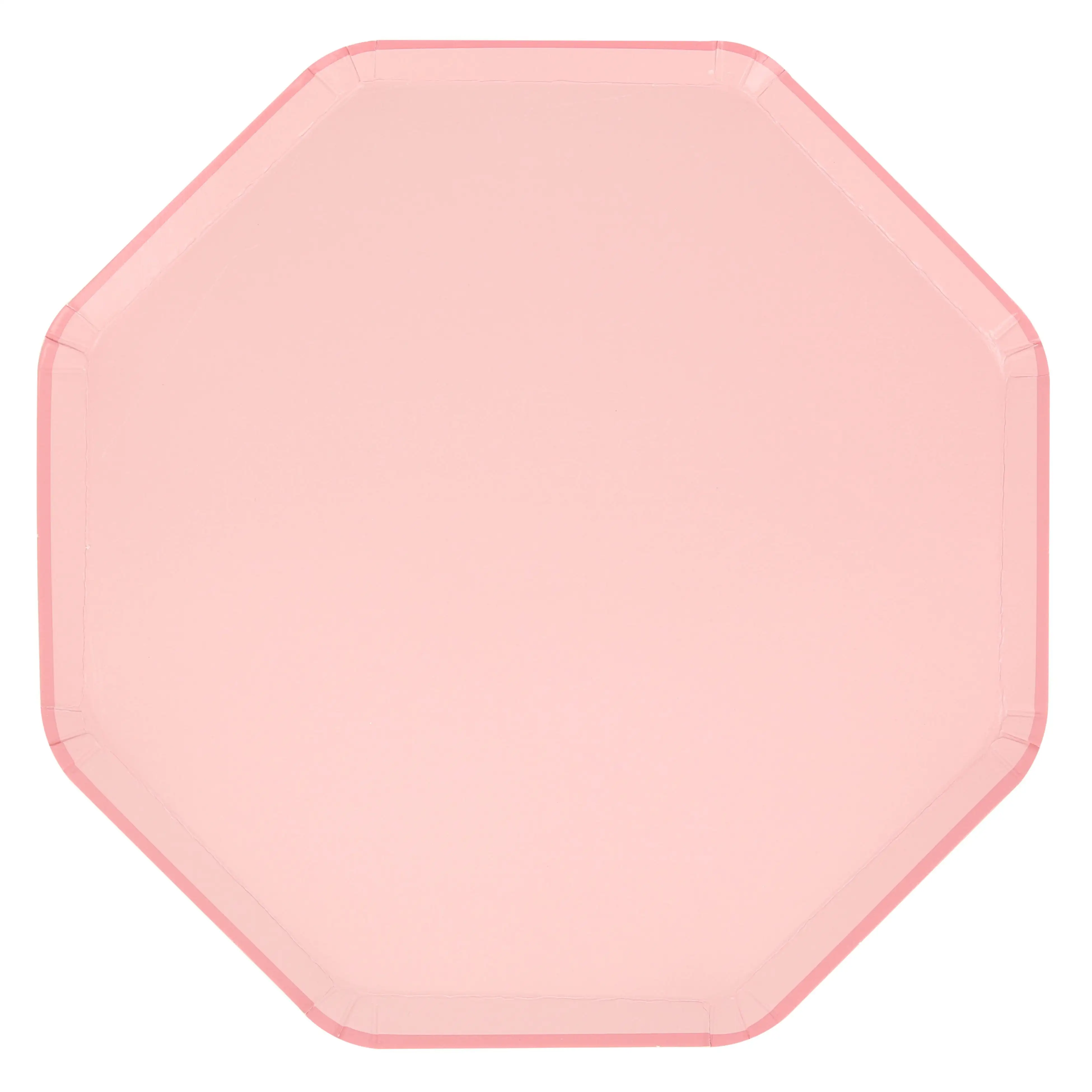 Pink octagonal dishes