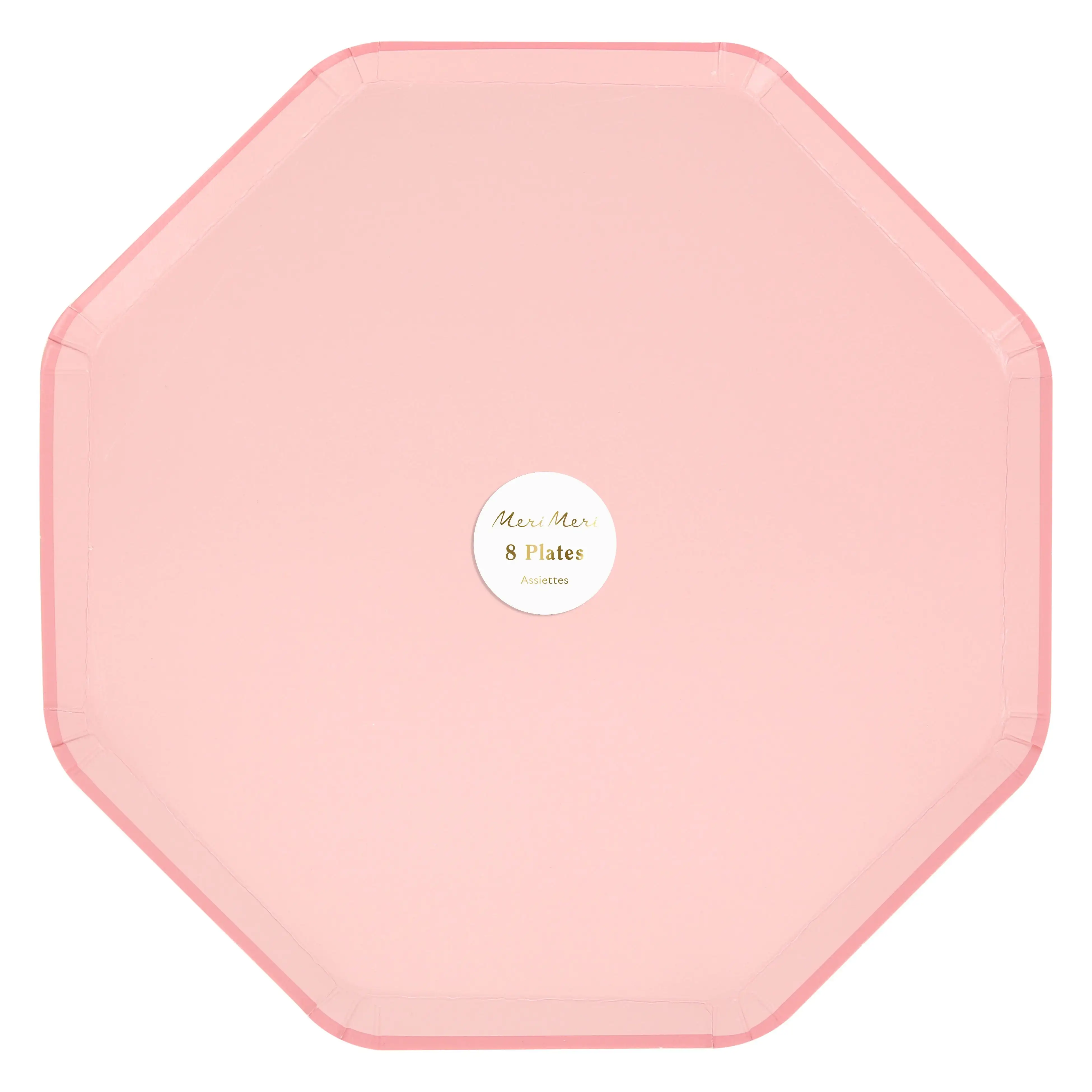 Pink octagonal dishes - Image 2