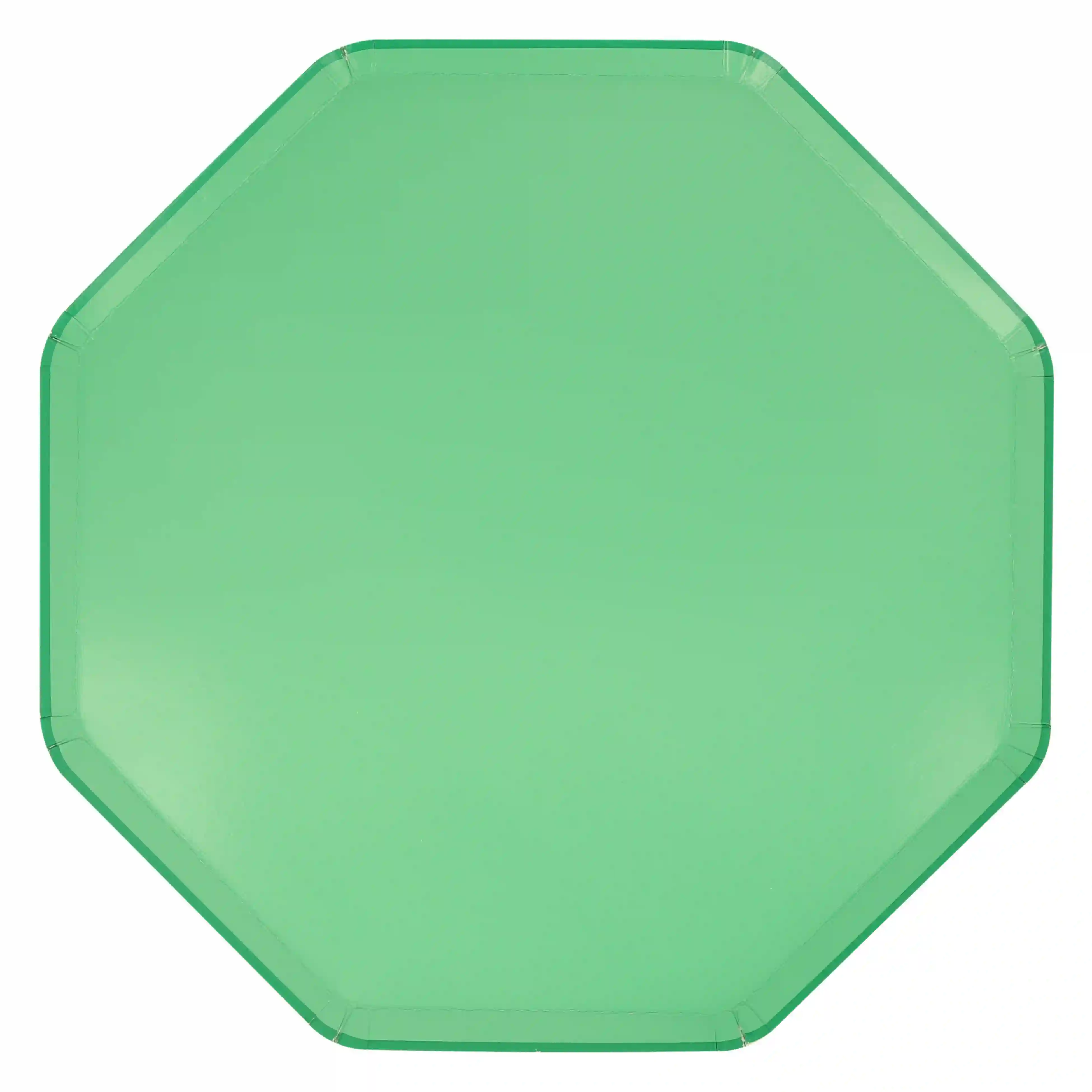 Green Emerald Green Octagonal Dishes