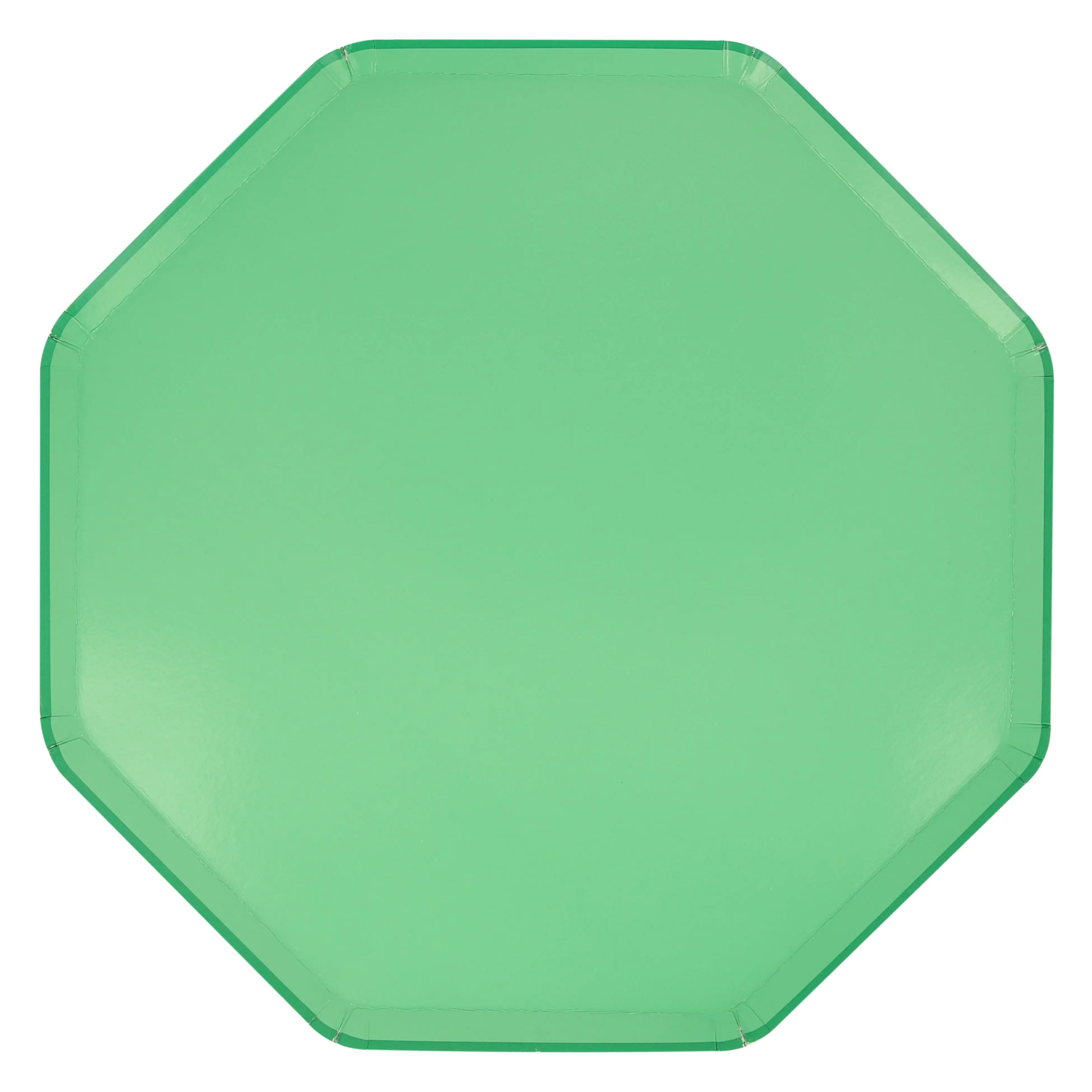 Green Emerald Green Octagonal Dishes