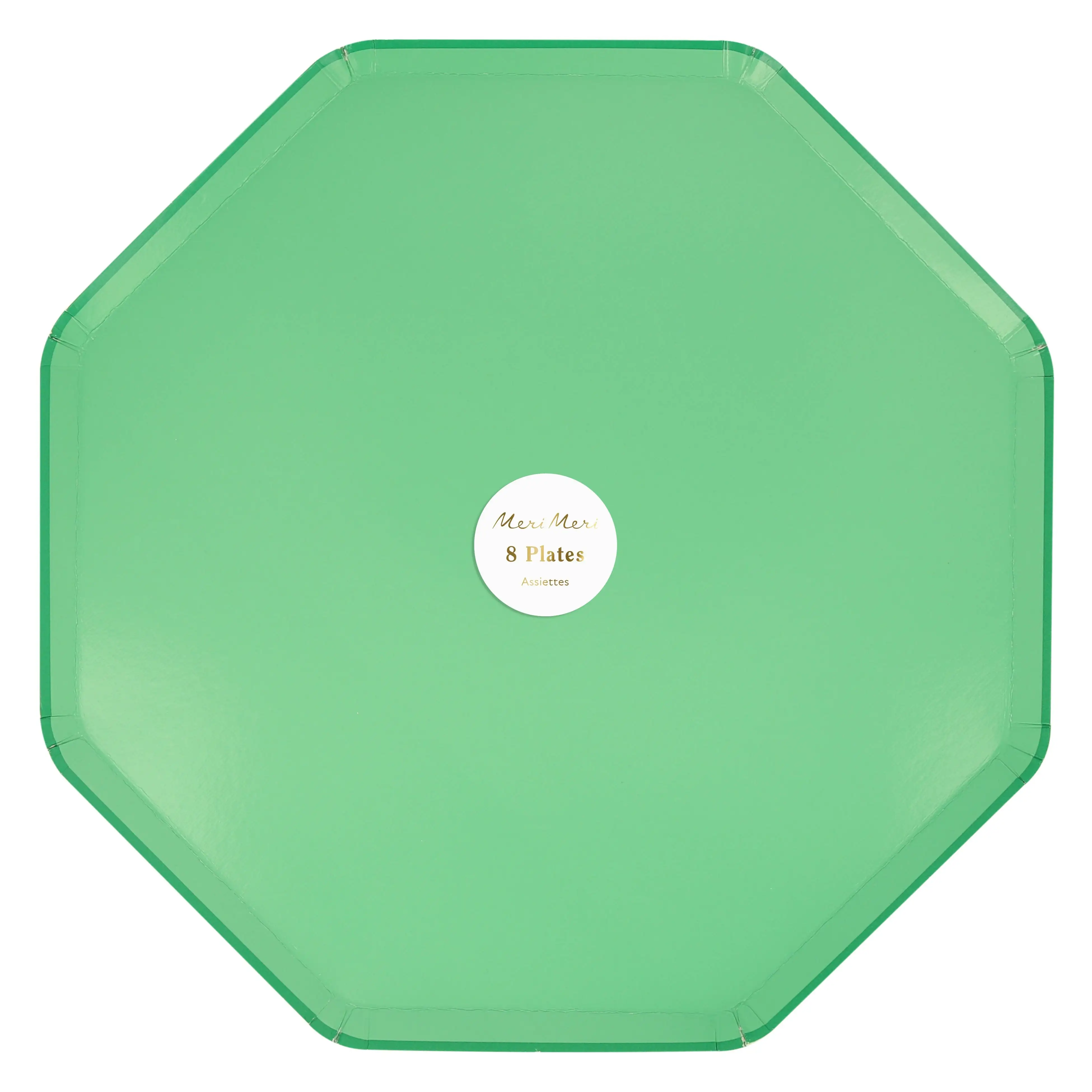 Green Emerald Green Octagonal Dishes - Image 2