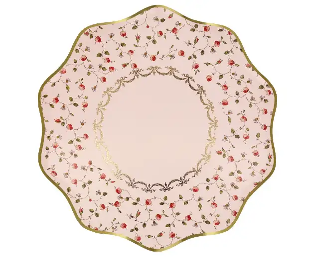 Large rose dishes Laduree Marie