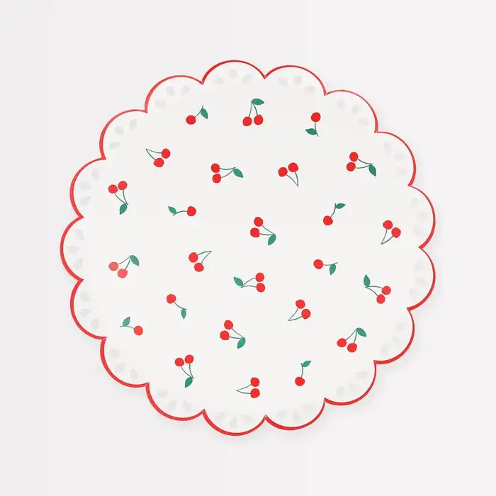 Medium cherry plates