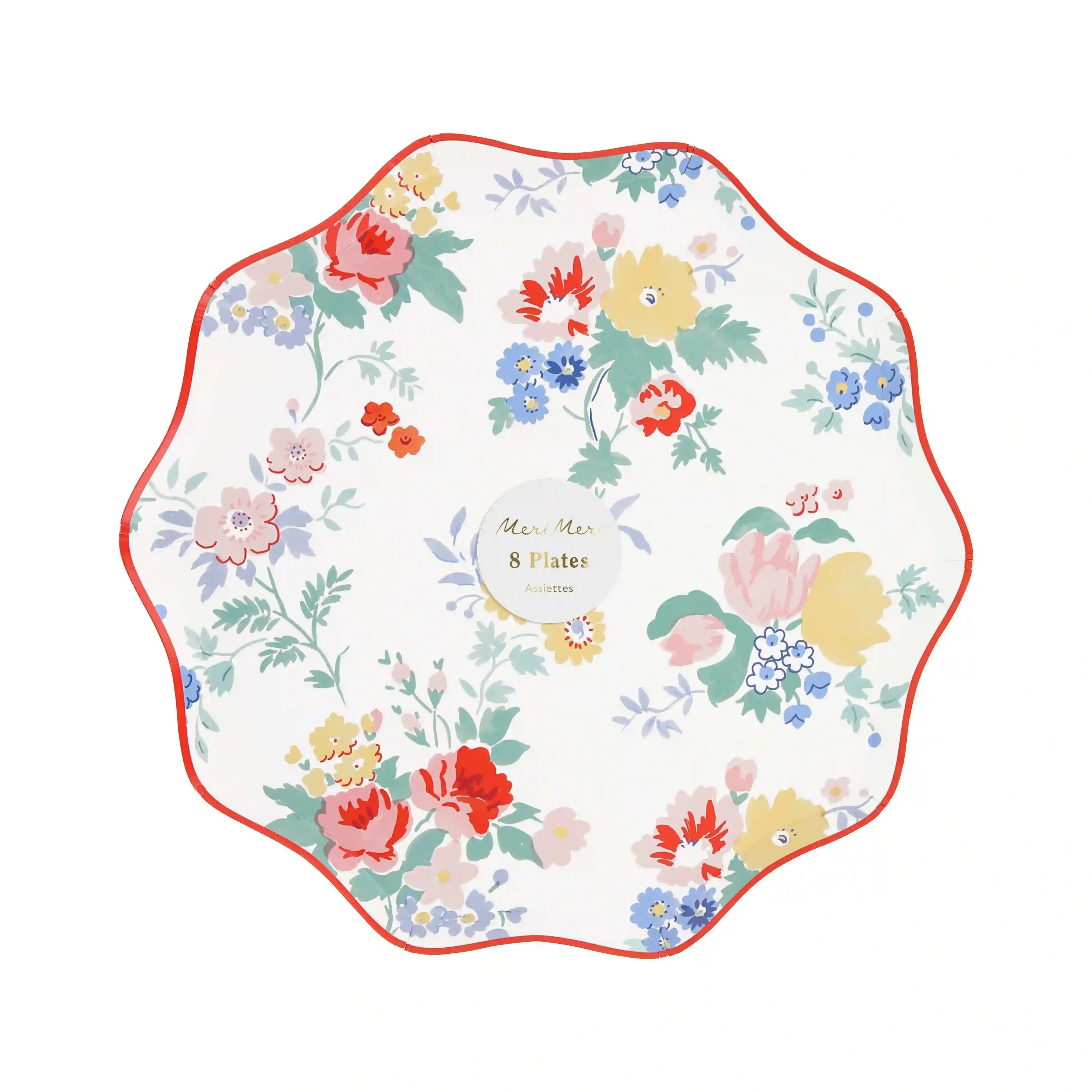 Platos medianos Vintage Floral