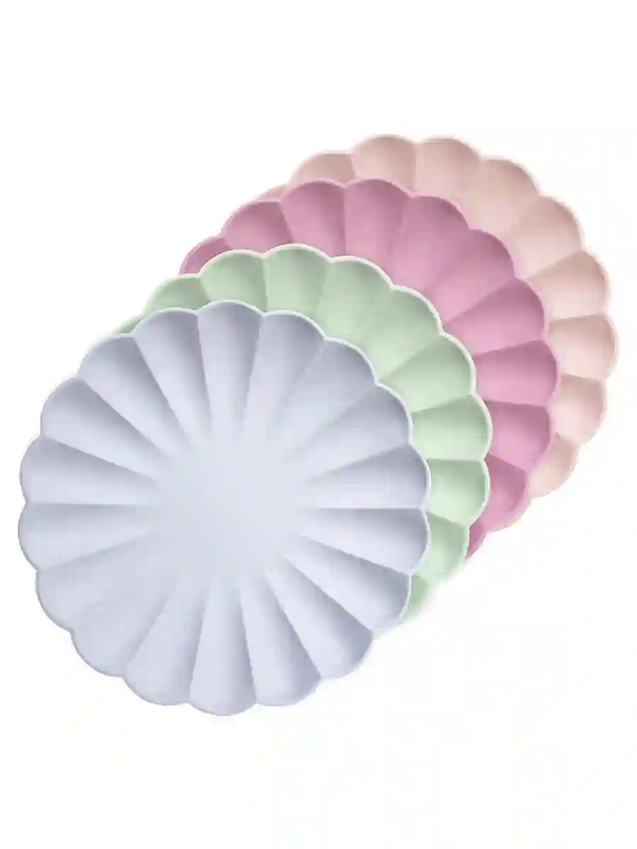 Large multicolored dishes