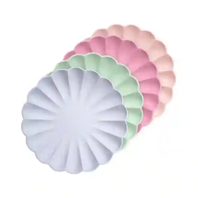 Small echo multicolored dishes