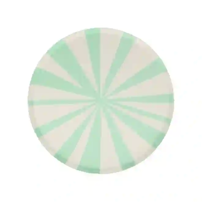 Small striped mint dishes