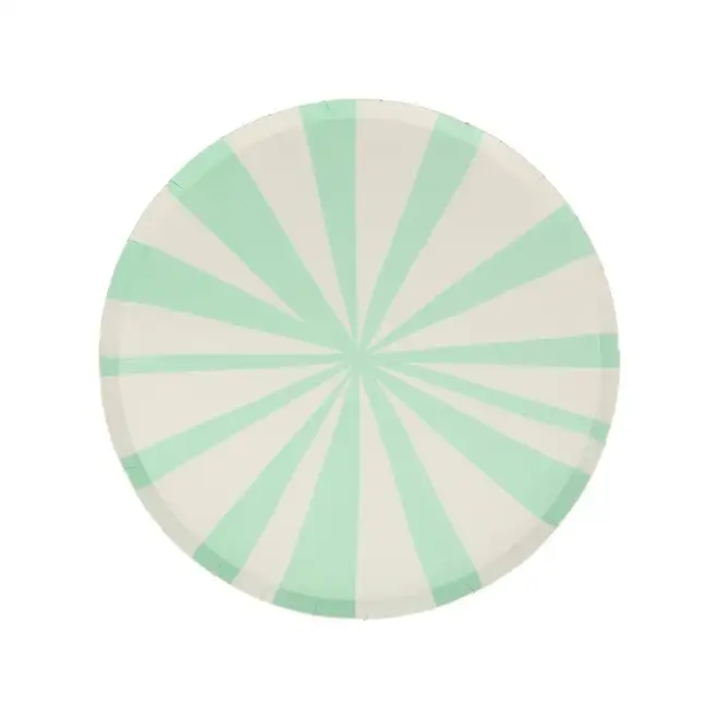 Small striped mint dishes