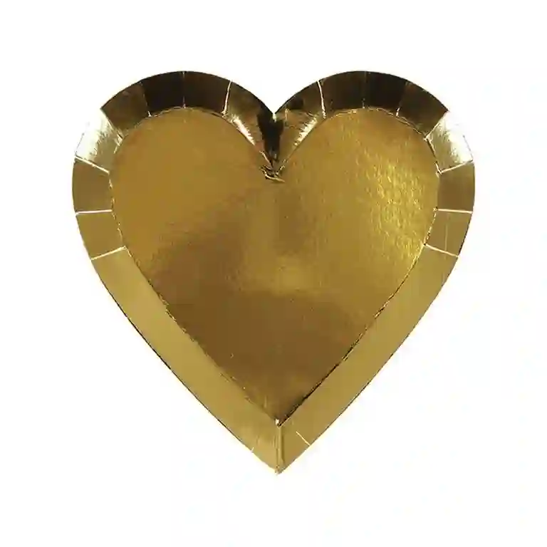 Platos pequeños Corazón Oro