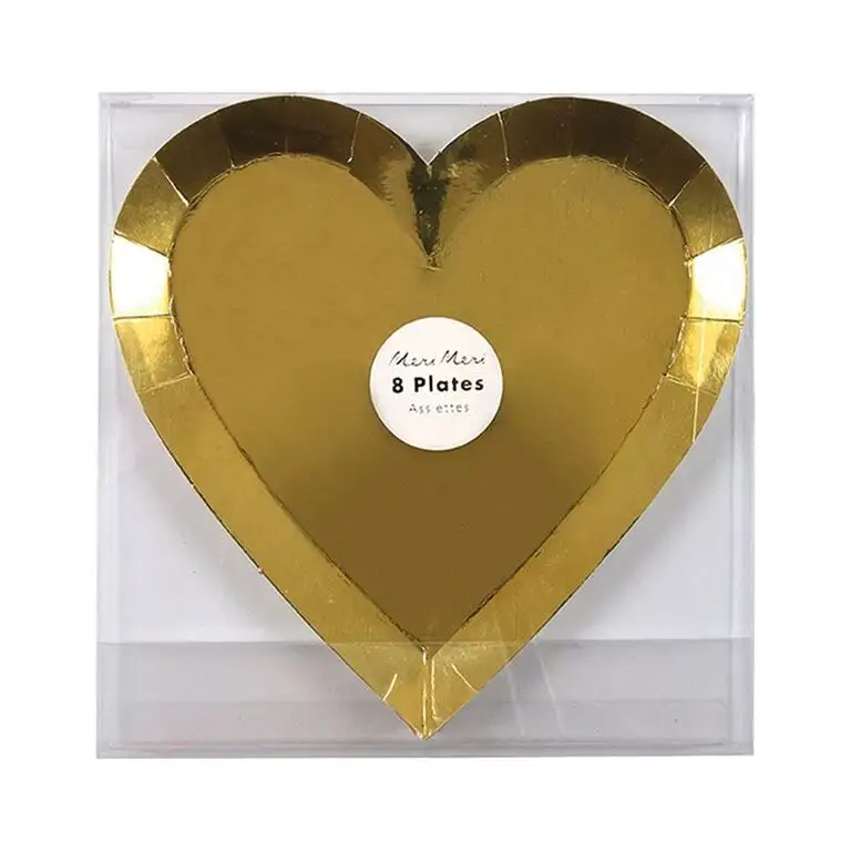 Platos pequeños Corazón Oro - Imagen 2