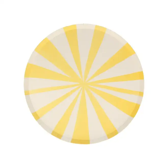 Small yellow stripe dishes