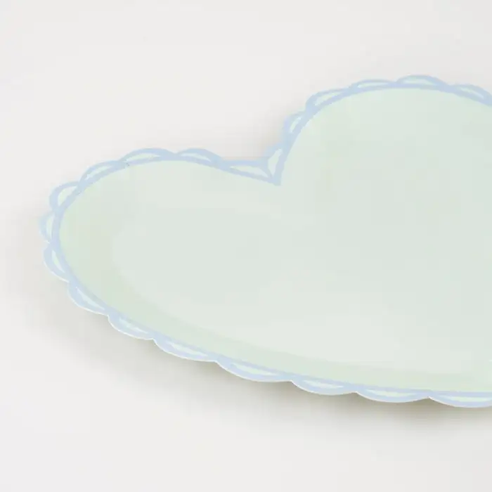Small heart -shaped plates with pastel colors - Image 2